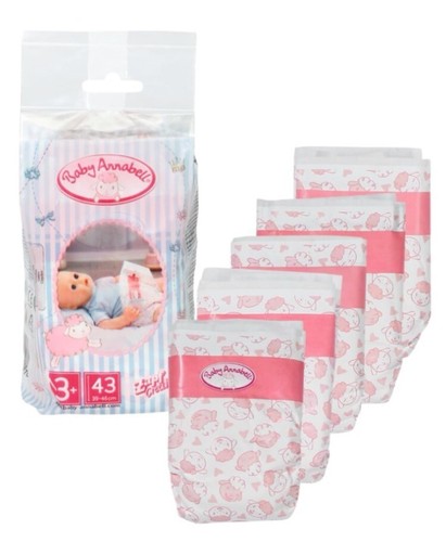 Baby annabell nappies for 43cm - annabell,