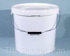 20 L Ltr Litre White Plastic