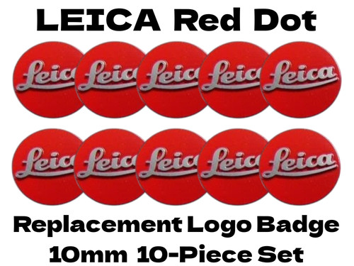 Leica logo badge - leica, red
