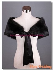 Faux Fur IVORY/BLACK Bridal