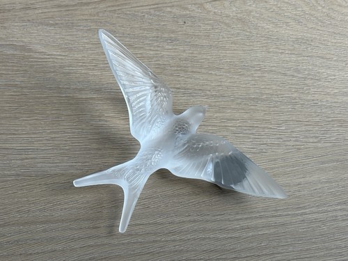 Lalique swallow wall sculpture - swallow,