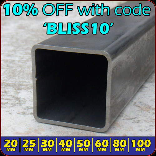 Mild steel box section - section, square