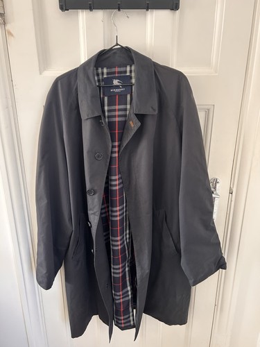 Black burberry trench coat - black,