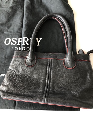 Osprey leather bag black red - black, /red
