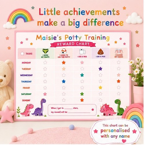 Potty training reward chart - potty,