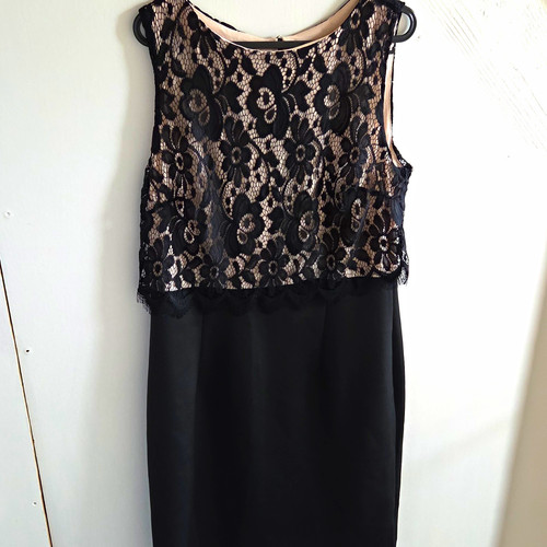 Wallis black floral lace - black,