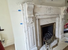 Marble Fireplace Mantle and
