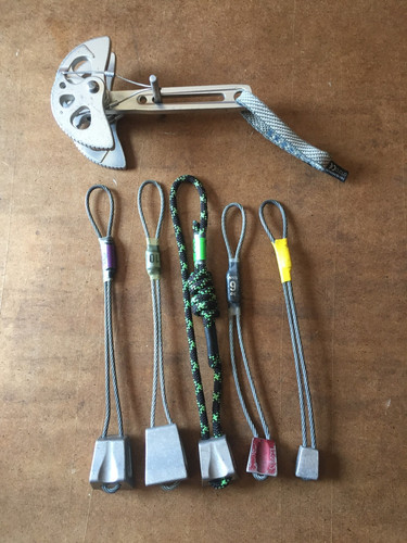 Large rock climbing gear nuts - climbing,