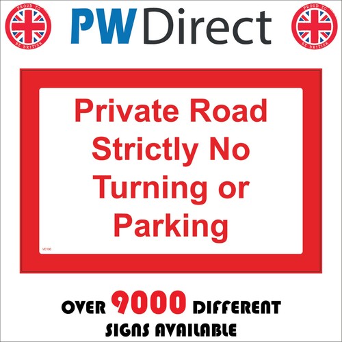 Sign private road strictly - sign,