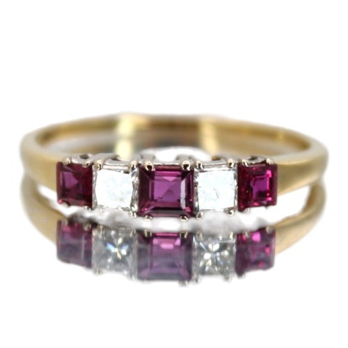 Gold ruby diamond - gold,