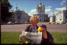 Rod Hull with his puppet Emu in front of Smolny Convent in Saint P - TV Photo