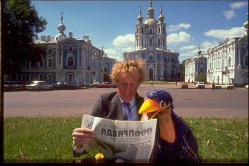 Rod hull with his - with,