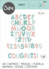 Sizzix Marked Alphabet Letters
