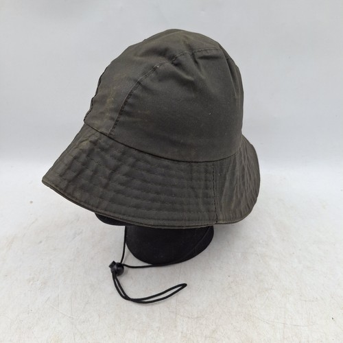 Barbour d565 waxed hat green - barbour,