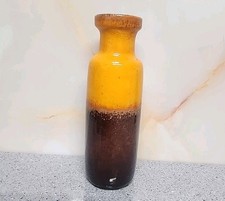 Vintage 23cm Fat Lava Vase