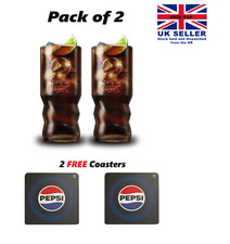 Pepsi Max Glasses (2pcs) 16oz