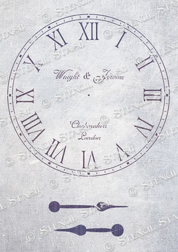 Clock face stencil sizes - clock,