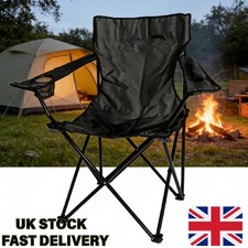 Black Folding Chair 120kg