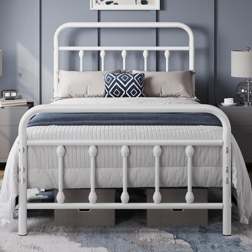 Vintage iron platform bed - platform,