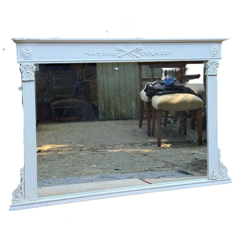 Antique victorian overmantle - antique,