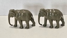 Lot of 2 Vintage Britains England Lead Elephants Zoo Animals