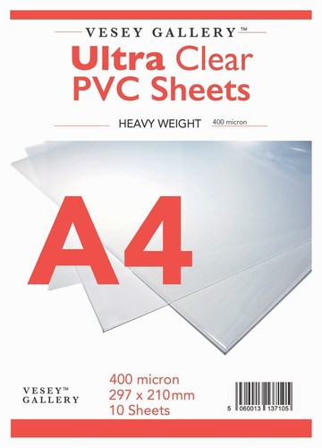 Clear pvc heavy acetate - a4, /