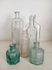 Collection Of 7 Antique And Vintage Bottles