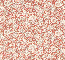 WILLIAM MORRIS CURTAIN FABRIC DESIGN Mallow 2.9 METRES MADDER COTTON BLEND