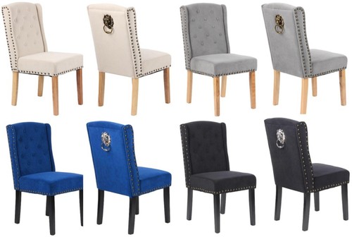 Velvet dining chairs - of, 2