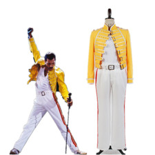 Queen Lead Vocals Freddie Mercury Wembley On Stage Cosplay Costume Outfit