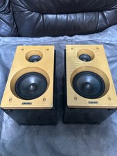 Vintage hitachi speakers, wooden and black colour