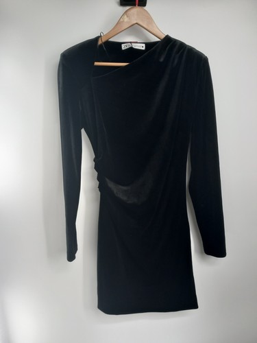 Zara black velvet - black,