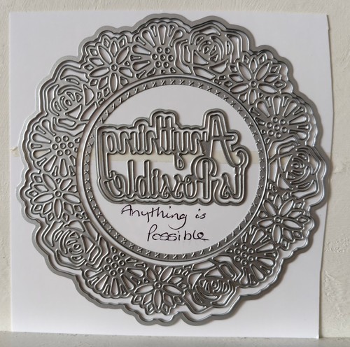 Circular frame doily - doily, dies