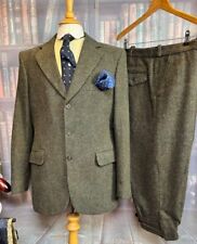 Vintage Cambrian Heavyweight Welsh Tweed Shooting Suit/Breeks/plus Fours 42c/...