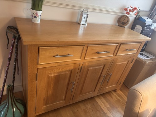 Wood brown sideboard - brown, 3