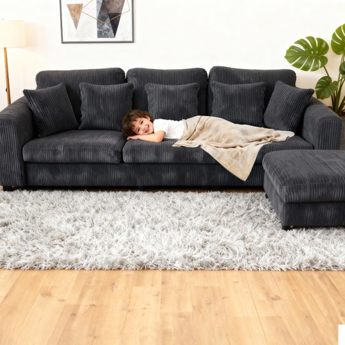 Shaped modular corner sofa - sofa, 3