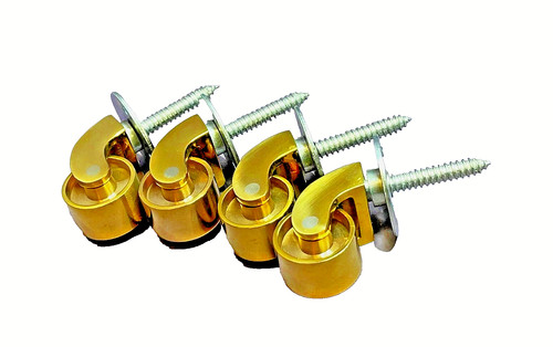 32mm brass furniture castors - 32mm,