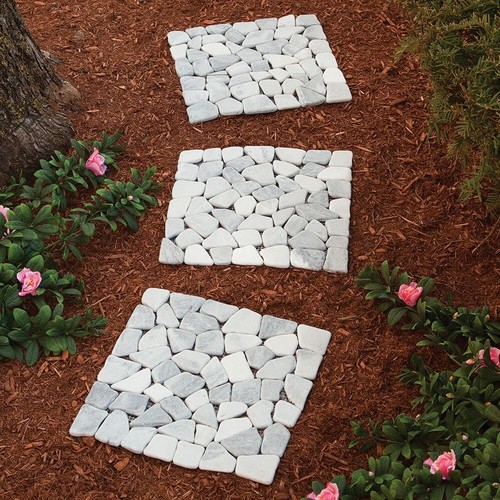 Set square marble outdoor - of,