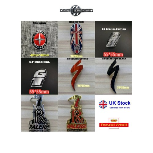 Bike head badge - bike, fits