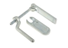 2 Ramp Fastener Hinge & Plate Weld On M16 Cattle Horsebox Trailers Agricultural