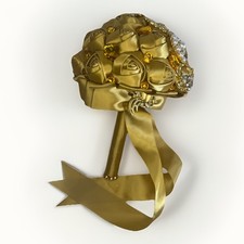 Gold Satin Rose Wedding