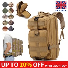 Tactical Military Backpack 11 colour Army Rucksack Camping Hiking Trekking