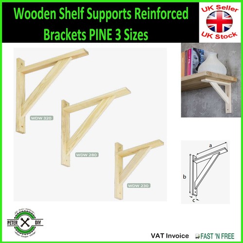 Wooden shelf supports - wooden,