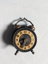 Vintage Durham Industries Dolls House Miniature Metal Clock Clock