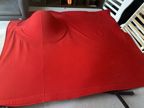 Ligne roset red designer rug - rug,