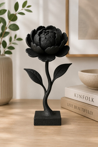 Elegant peony bloom sculpture - elegant,