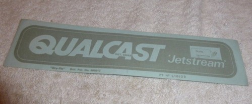 Vintage lawn mower decals