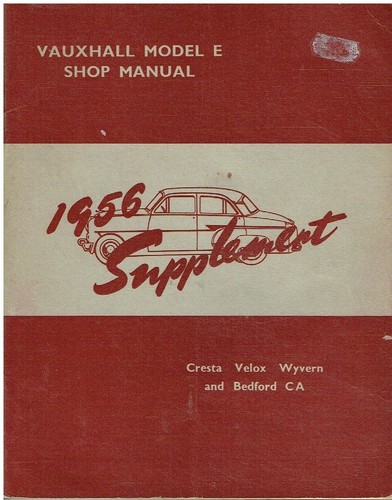 Vauxhall cresta velox e - vauxhall,