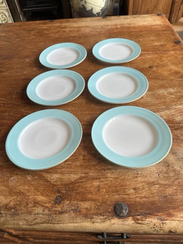 Pyrex turquoise blue white - blue, &
