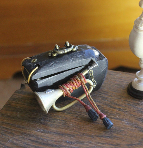Dolls house miniature bugle - dolls,